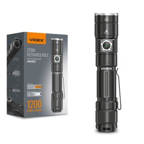 Портативний світлодіодний ліхтарик A105Z VIDEX 1200Lm 5000K (ЗАРЯДЖАЄТЬСЯ ВІД USB)