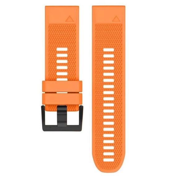 Силиконовый ремешок Primo для часов Garmin Fenix 3 / 3HR / Fenix 5X / 6X - Orange | Зображення 1