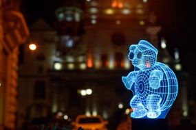 Змінна пластина для 3D світильників "Черепаха в окулярах" 3DTOYSLAMP