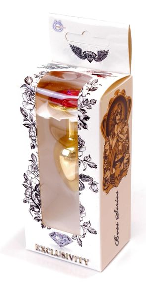 Анальний затор Boss Series - Jewellery Gold PLUG Pink S, BS6400017 sexstyle | Зображення 6