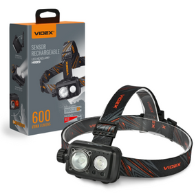 Ліхтарик LED налобний 600Lm 5000К VLF-H189 Videx