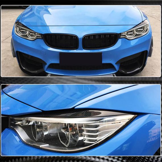 Вії на фари V2 (Карбон) для BMW 4 серія F-32 2012-2020 рр | Зображення 5