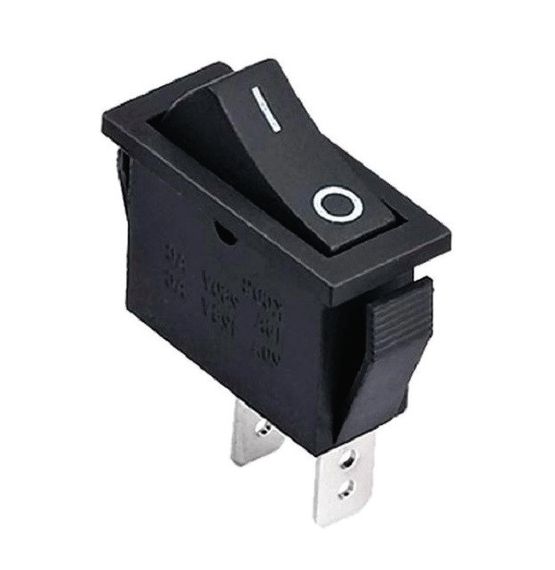 Переключатель KCD3-101 B/B 1 клавиша черная Ny95500825
