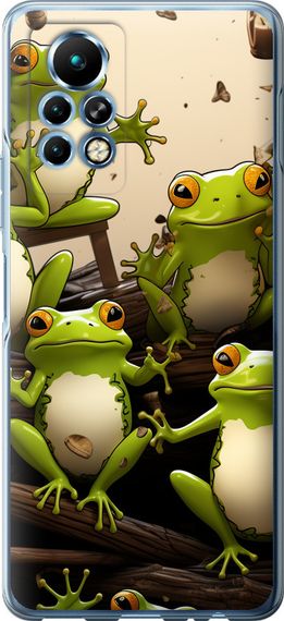 Чехол на Infinix Note 11 Pro Жабки "5656u-2865-17620"