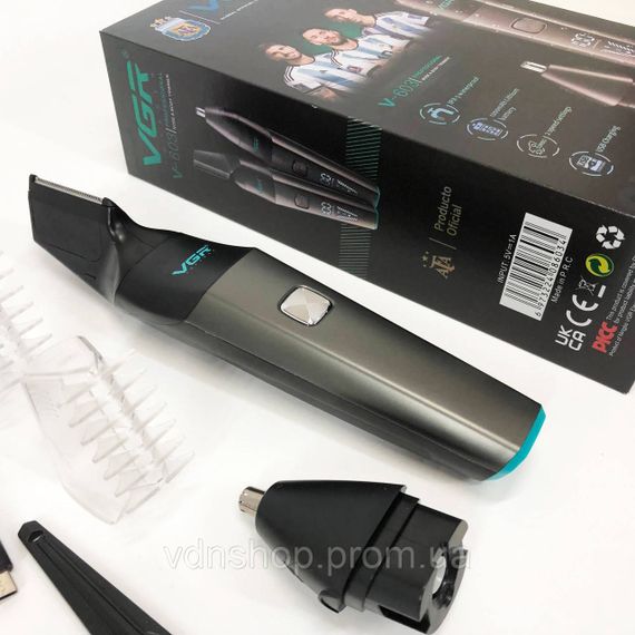 Тример для стрижки волосся у вухах VGR, вух, Тример для носа тример для бороди стрижки носа BY-76 | Зображення 3