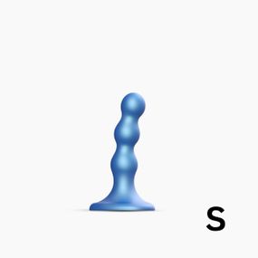 Насадка для страпона Strap-On-Me Dildo Plug Balls Blue Metallic S sexstyle