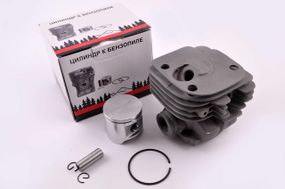 Поршнева б/п (ЦПГ) для Husqvarna 365 (Ø48, кругла) (чорна) WOODMAN