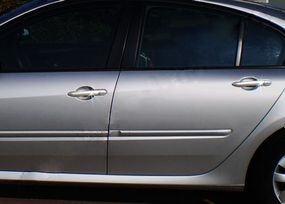 Накладки на ручки (4 шт., нерж.) OmsaLine - Італійська нержавійка для Renault Laguna 2007-2015 рр