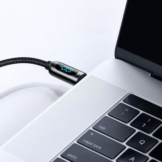 Кабель Baseus Display Fast Charging Type-C to Type-C 100W (1m) dark green | Зображення 2