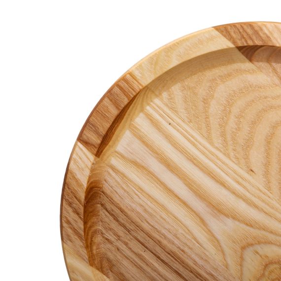 Кругла дошка для сервірування 25 см для подачі нарізок, ясен T2W250 | Зображення 1