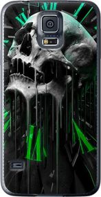 Чехол на Samsung Galaxy S5 g900h Череп-часы "4100u-24-17620"