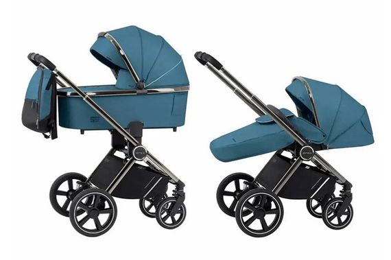 Коляска універсальна CRL-6511 "Ultimo" 2in1 Aqua Blue CARRELLO