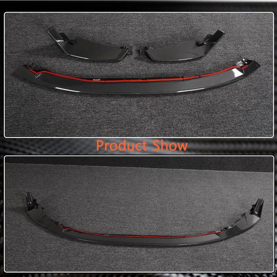 Накладка на передній бампер Lip V2 (для G82/G83, Карбон) для BMW 4 серія G22/23/26 2020- рр | Зображення 2