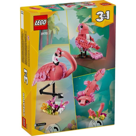 Конструктор LEGO Creator Дикі тварини: рожевий фламінго (31170) | Зображення 7