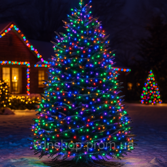 Гирлянда Рождественская фея уличная 50 м 500 LED белый провод Мультиколор CF500L50MWML | Зображення 1