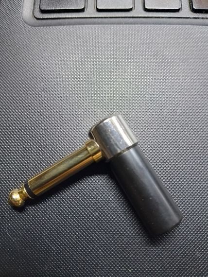 Моно MONO джек угловой 6.3 мм для инструментального кабеля кабель 1/4 микрофона гитары электрогитары | Зображення 7