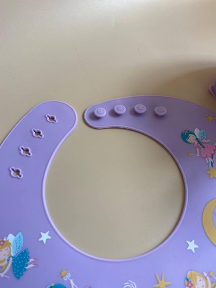 Набір дитячого силіконового посуду Краб Фіолетовий | Зображення 1