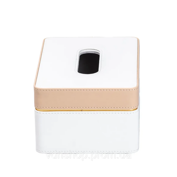 Салфетница из эко кожи 21.5х14х9 см органайзер для салфеток на стол HP-3-209 | Зображення 2