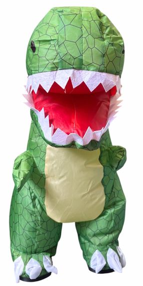 Динозавр на радіокеруванні T-Rex надувний від акумулятора з пультом зелений великий музика рух 60 см | Зображення 2