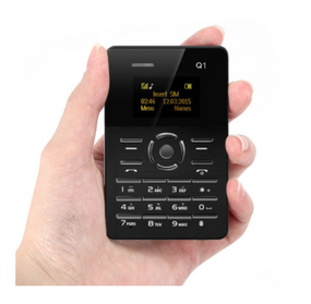 Міні маленький мобільний телефон Card Phone Q1 BLACK