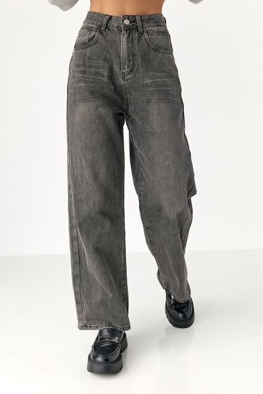 Прямі жіночі джинси Straight - чорний цвет, S (є розміри) | Зображення 5