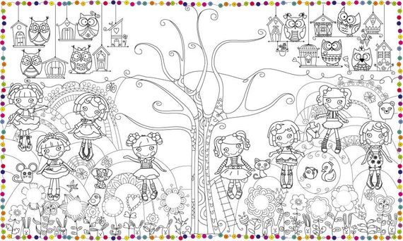 Шпалери-розмальовки Lalaloopsy 60*100 C-100034