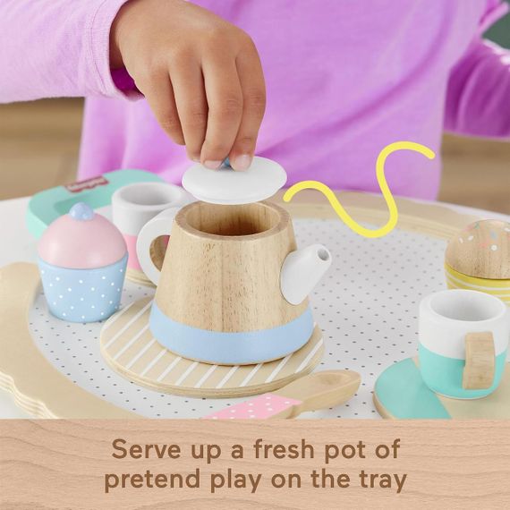 Дерев'яний ігровий чайний набір Fisher-Price Wooden Tea Set | Зображення 3