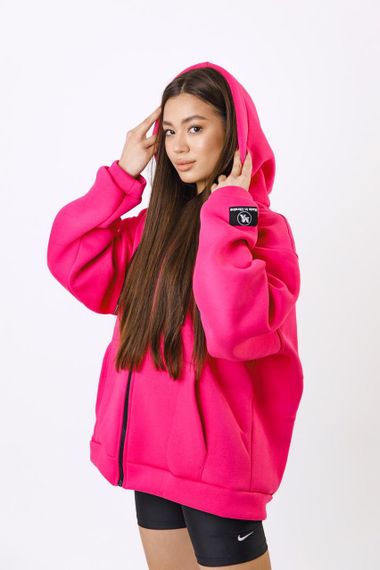 Зіп-Худі унісекс МА (01) Малиновий колір | Зображення 1