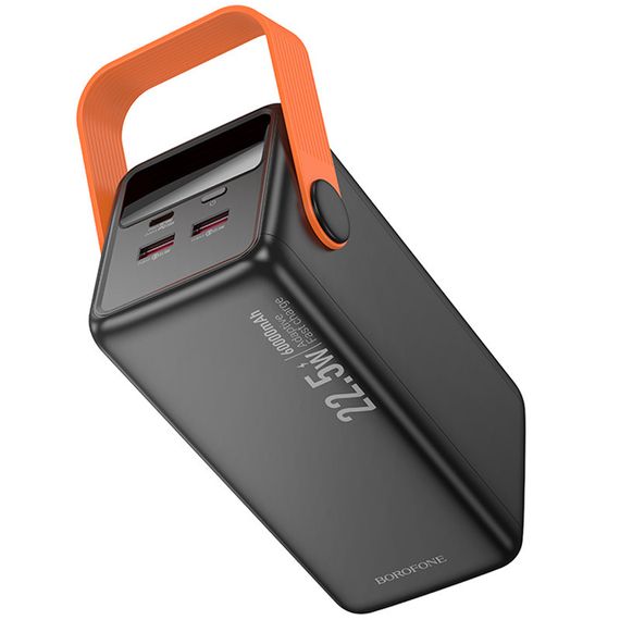 Портативний ЗП Power Bank BOROFONE BJ66B Magnifico 22.5W+PD20W 60000 mAh Black | Зображення 6