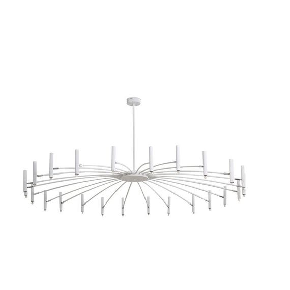 Люстра стельова на 18 лампочок 26430 Білий 30-65х120х120 см. | Зображення 2