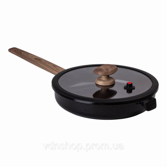 Алюминиевая сковорода 2.5 л с керамическим антипригарным покрытием Ø 26 см черная MGC HP-4-458B