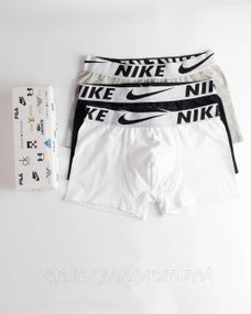 Мужские трусы Adidas, мужские боксеры Адидас, хлопковые трусы Адидас Премиум качества M, Белый