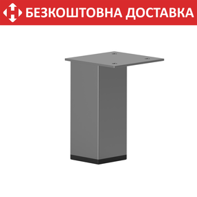 Ніжка з металу H=100 mm Сірий