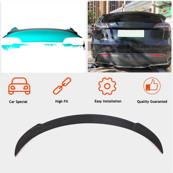 Спойлер Карбон V2 (2020-2023) для Tesla Model Y 2020- гг | Зображення 2