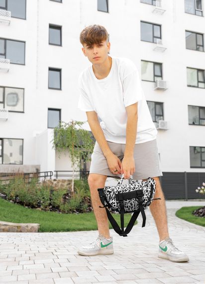Большая мужская сумка бананка Sambag DynamicDart принт "Graphity" 38 × 21 × 7 см (80411715m) | Зображення 4