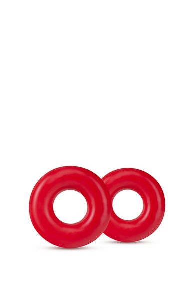 Набор эрекционных колец STAY HARD DONUT RINGS OVERSIZED RED sexstyle