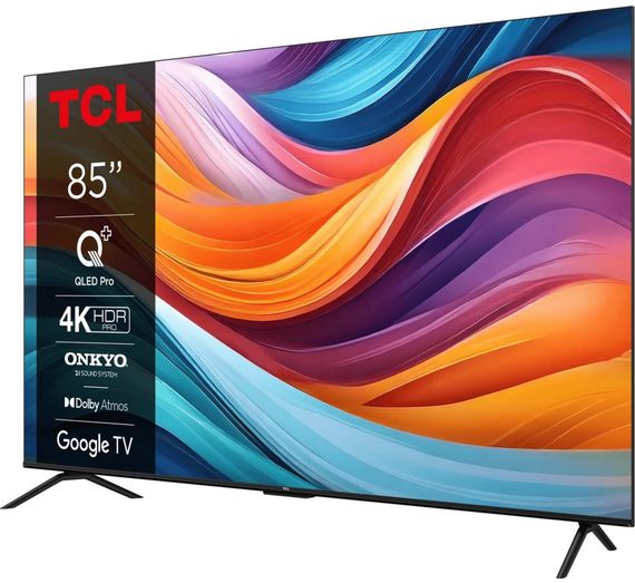 Телевізор TCL 85' QLED 4K 60Hz Smart Google TV Titan ONKYO sound (85T7B) | Зображення 2