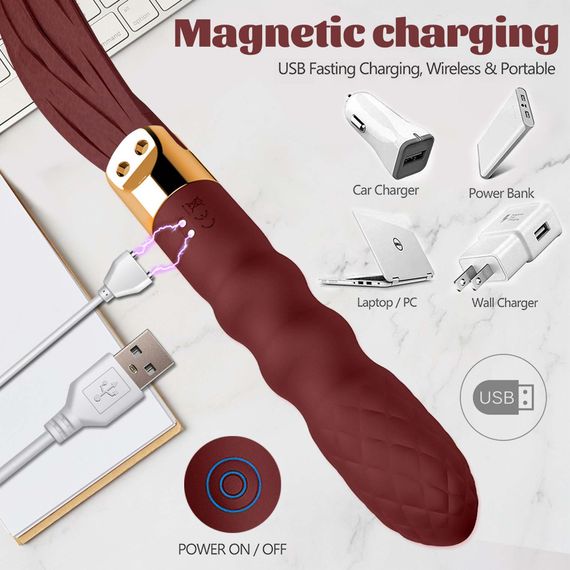 Вібратор-флогер- Virbating Flogger | Зображення 3