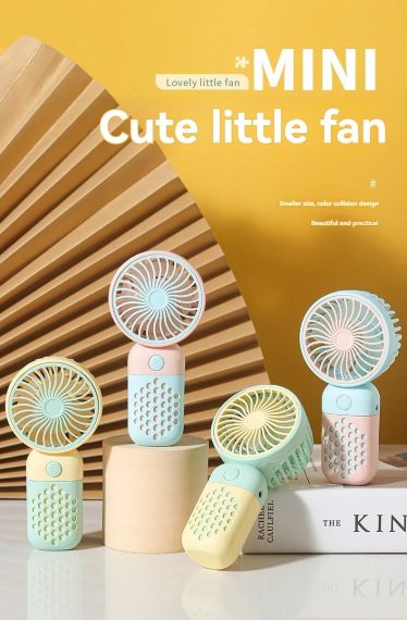 Портативний міні-USB-вентилятор, карманний вентилятор mini cute little fan | Зображення 9