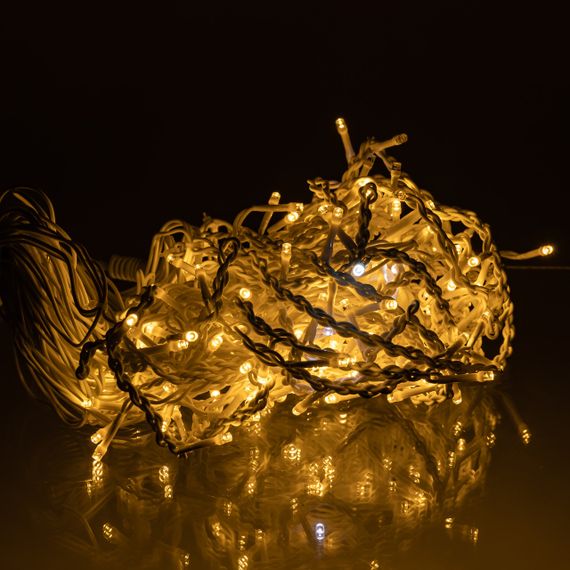 Вулична гірлянда Бахрома 12 м 200 LED білий провід Жовтий 12MWY | Зображення 2