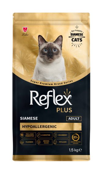 Сухий корм для котів породи сіамська Reflex Plus Siamese Adult, 1.5 кг