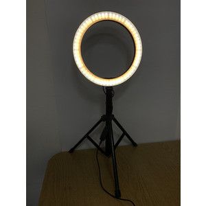 Кольцевая LED-свет кольцевая лампа AIXPI 10" на штативе для стола. | Зображення 2