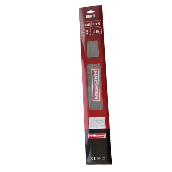 Шина HAISSER 18HST72 45см(18''), паз 1,5мм(0,58''), шаг 0,325'', 72 звена | Зображення 2