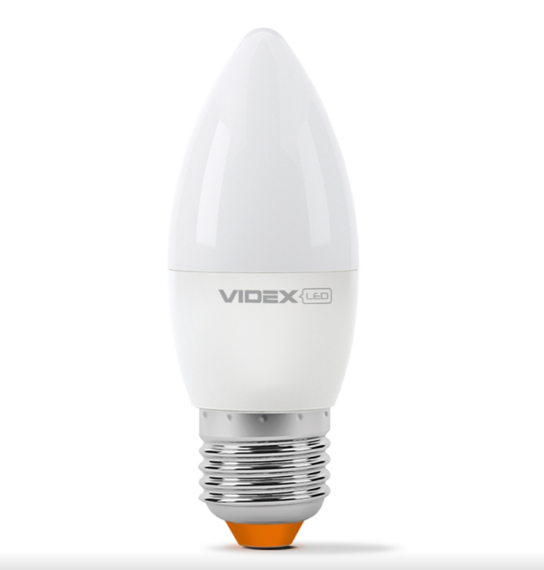 Лампа C37e 7W E27 3000K 220V LED Videx | Зображення 1