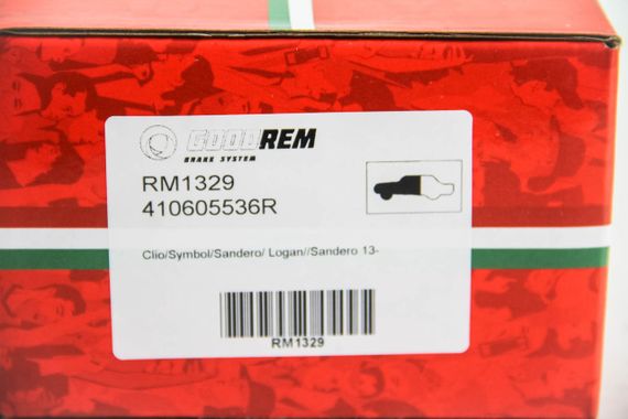 Колодки передні гальмівні Clio/Symbol/Sandero/Logan//Sandero 13-, GOODREM (RM1329) | Зображення 2