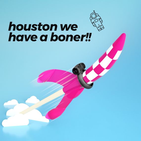 Віброкільце на пеніс Crushious, з рельєфом, силіконове, чорне sexstyle | Зображення 3