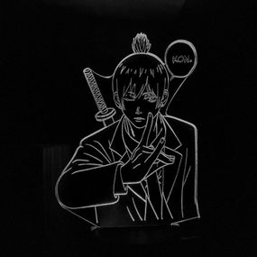 Акриловый светильник-ночник Aki Chainsaw Man белый tty-n002141