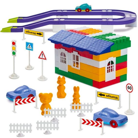 Дитячий конструктор "Лідер" №6 1-055, 250 деталей | Зображення 1