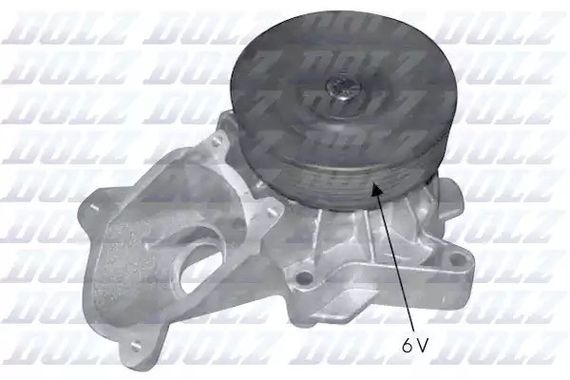 Насос водяний BMW 118d/120d/316i Compact/318d/X5 xDrive 35d/X6/X6 xDrive 35d 1,6-3,0 01, DOLZ (B224) | Зображення 3