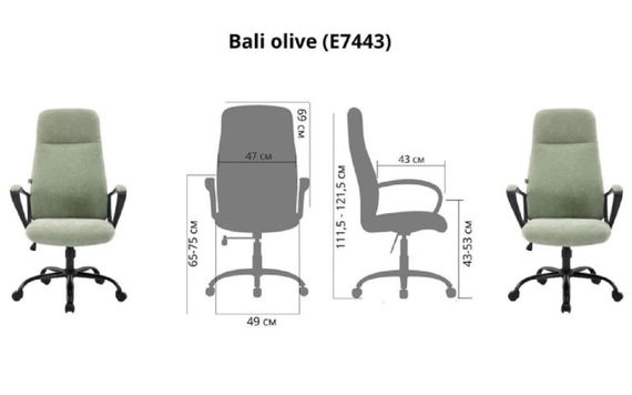 Офисное кресло Bali с механизмом Tilt с регулировкой качания | Зображення 2